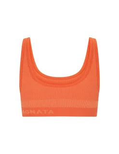 SCOOP WOOL CROP - PAPAYA