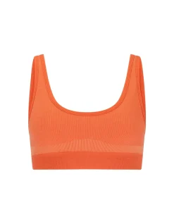 SCOOP WOOL CROP - PAPAYA