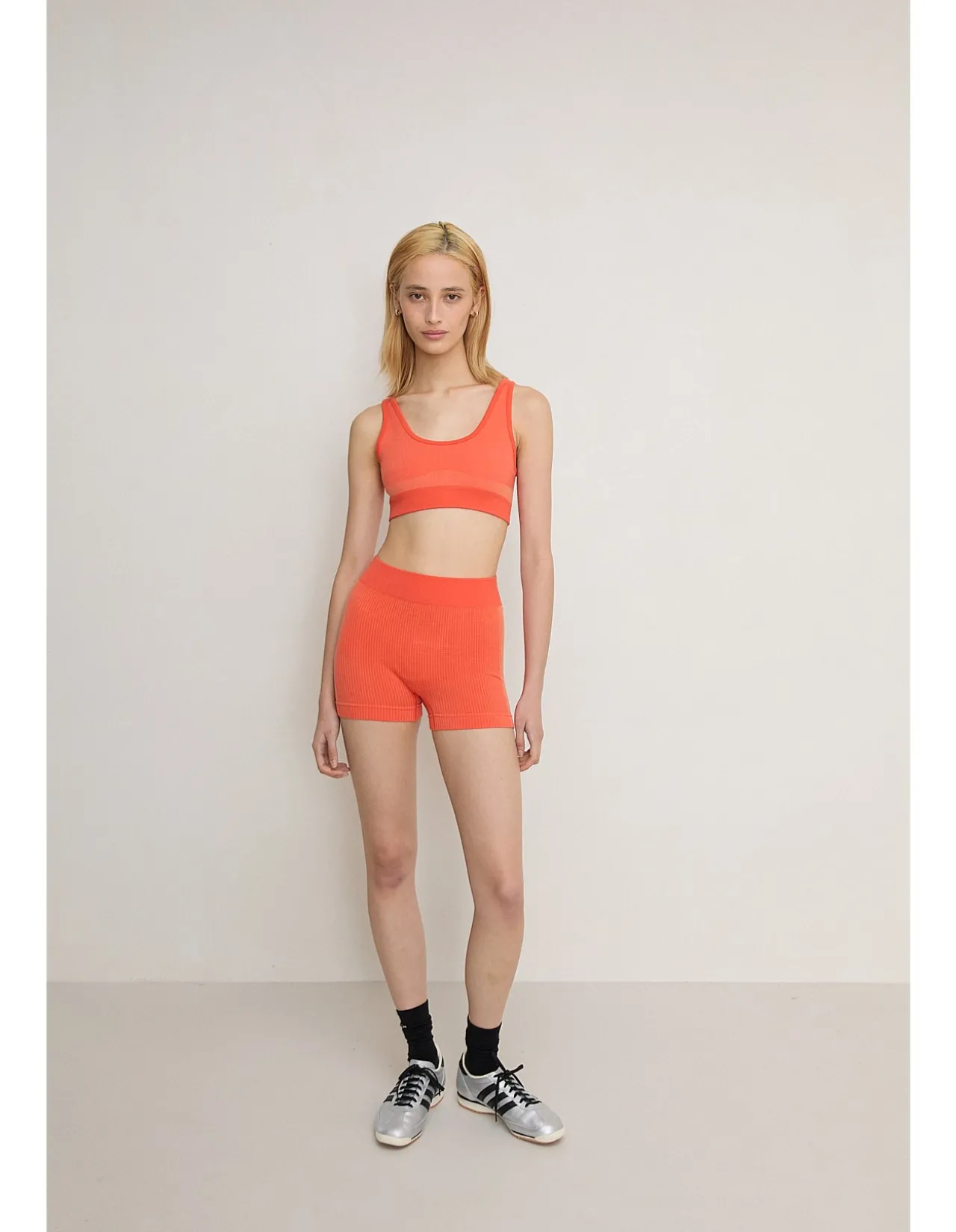 SCOOP WOOL CROP - PAPAYA