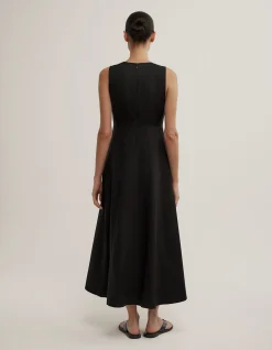 Scoop Neck Midi Dress