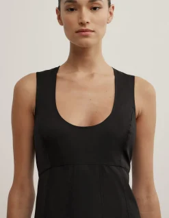 Scoop Neck Midi Dress
