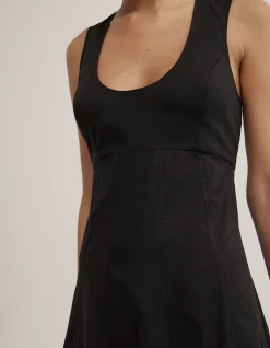 Scoop Neck Midi Dress