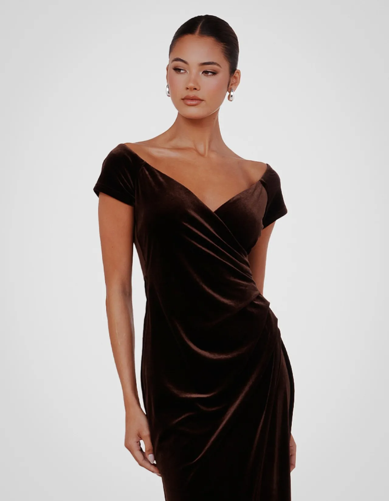 SCOTIA OFF SHOULDER GOWN