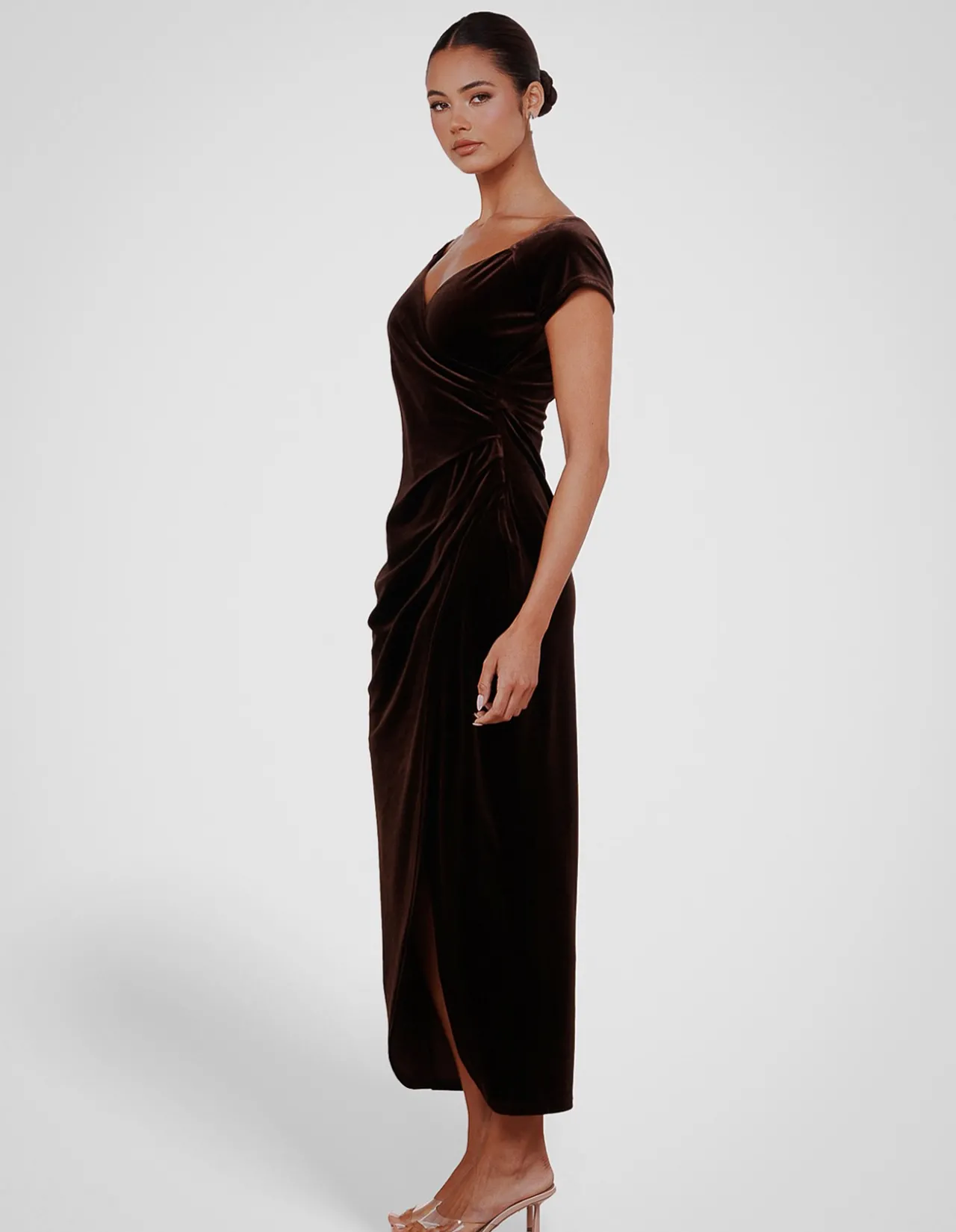 SCOTIA OFF SHOULDER GOWN