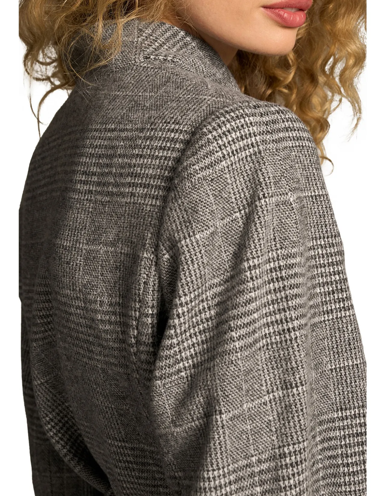 Sculpted Check Jacket