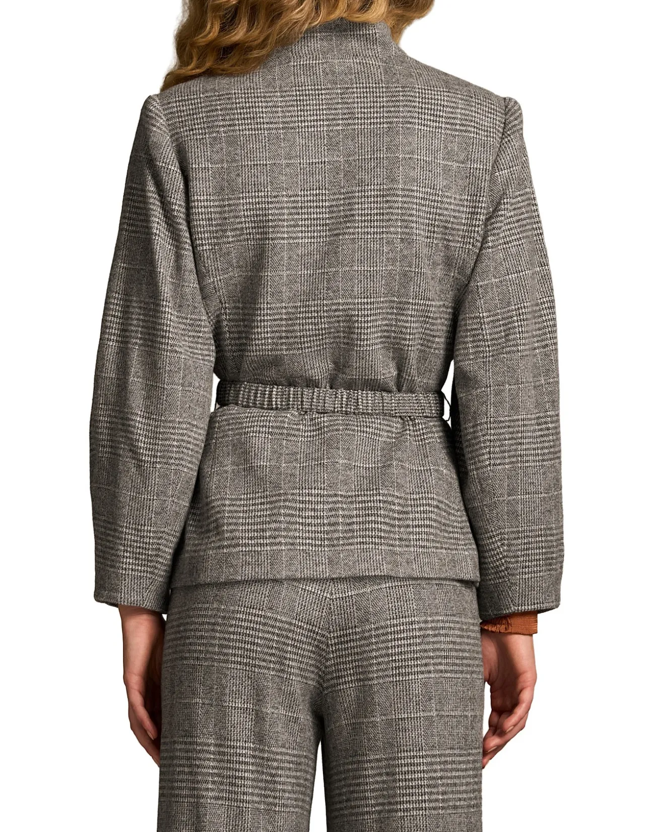 Sculpted Check Jacket
