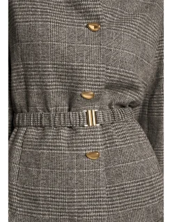 Sculpted Check Jacket