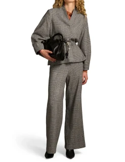 Sculpted Check Jacket