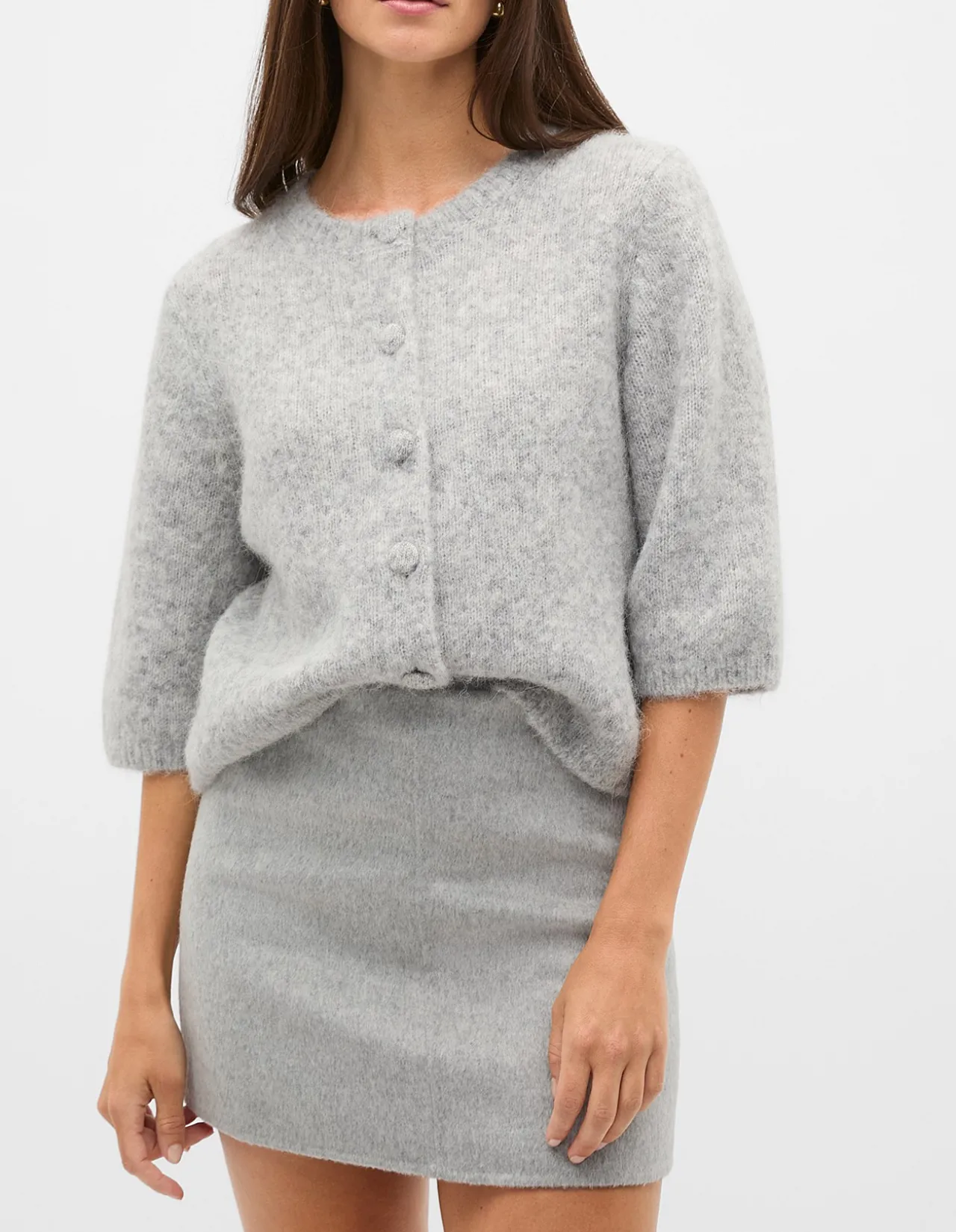 SEAM FRONT MINI SKIRT