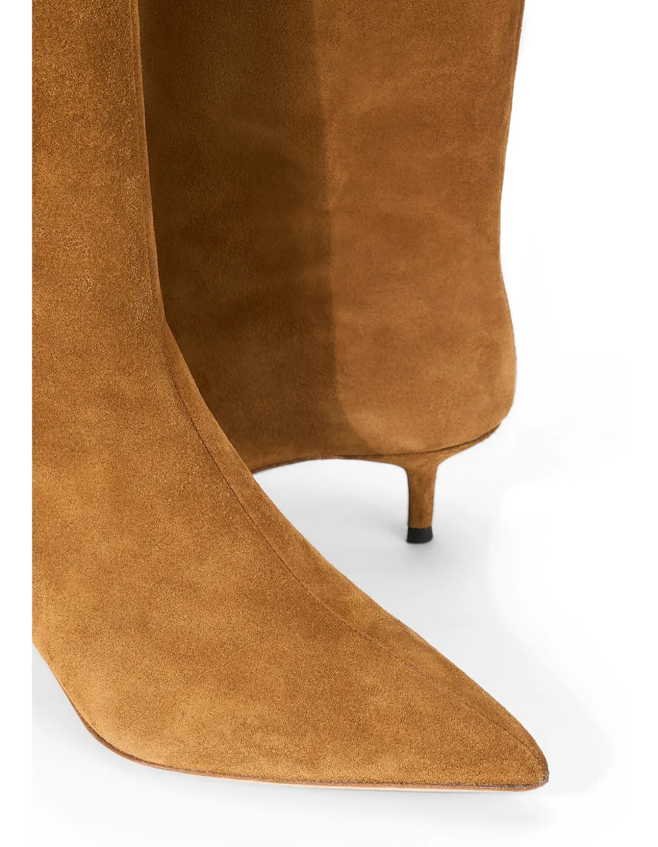 Sebastian Suede Pointed Toe Kitten Heel Boots