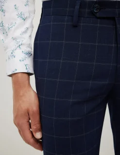 Sebastian Windowpane Check Tailored Pant