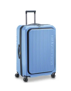 Securitime 77cm Expandable Extra Large Suitcase Lavender Blue
