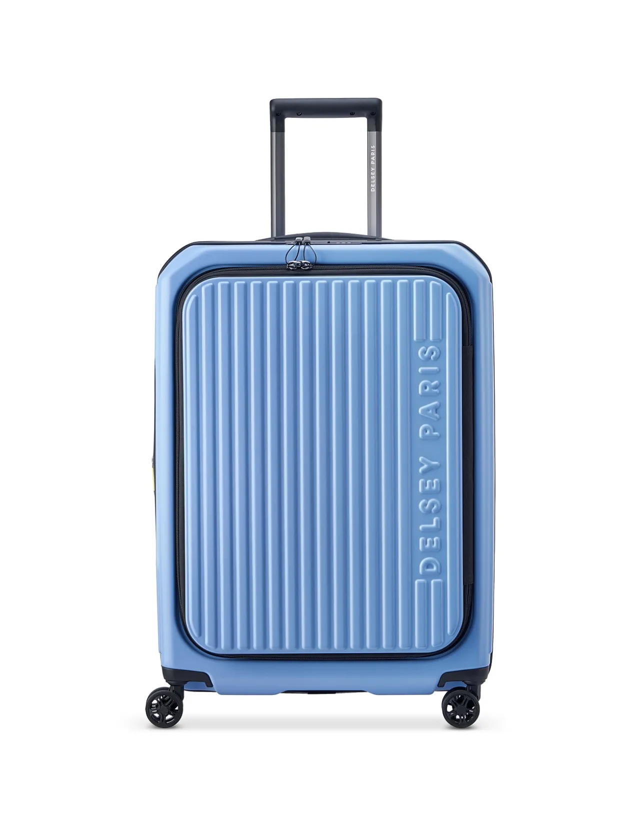 Securitime 65cm Expandable Medium Suitcase Lavender Blue