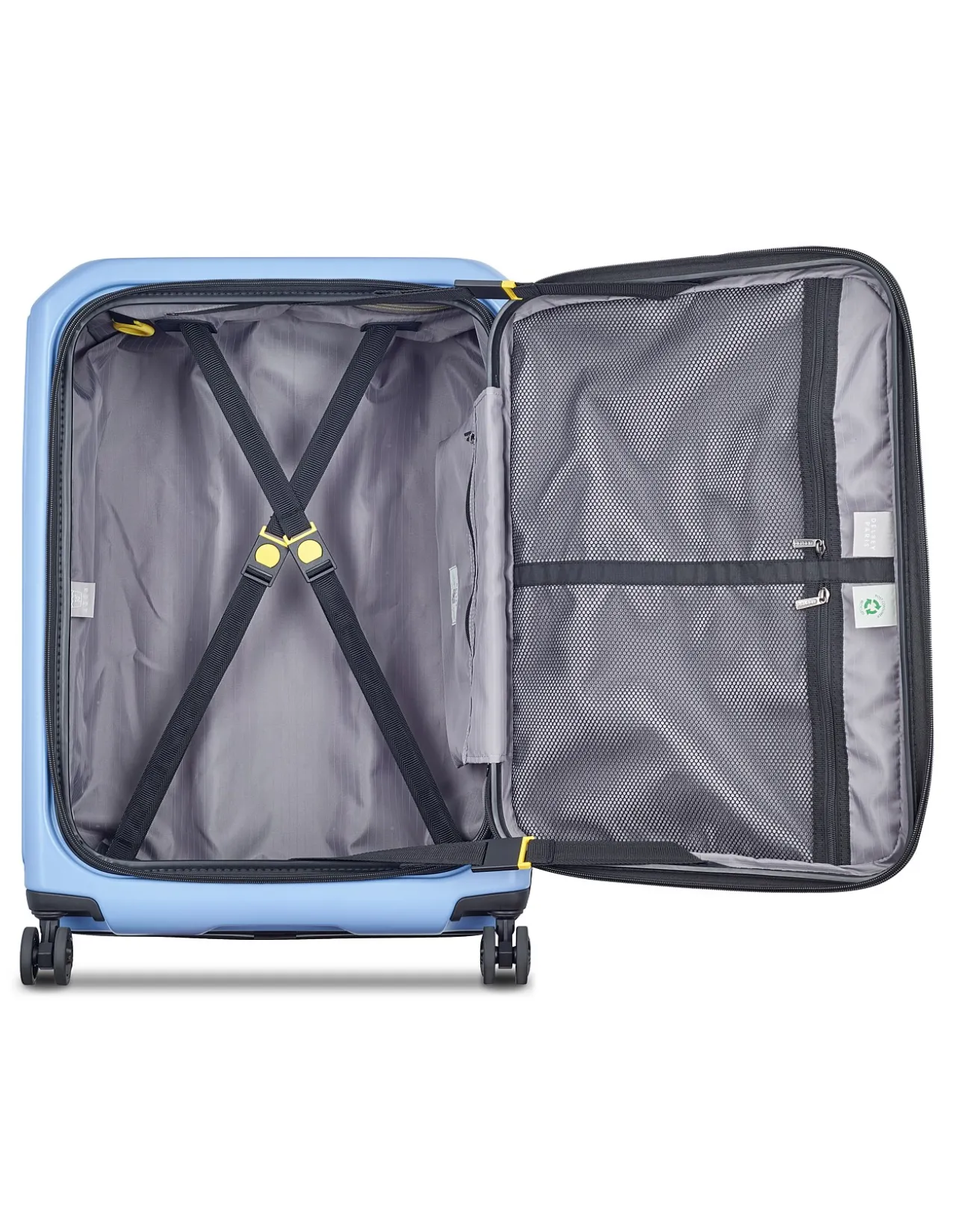 Securitime 65cm Expandable Medium Suitcase Lavender Blue