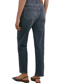 Selin Mid Rise Straight Leg Denim Jeans