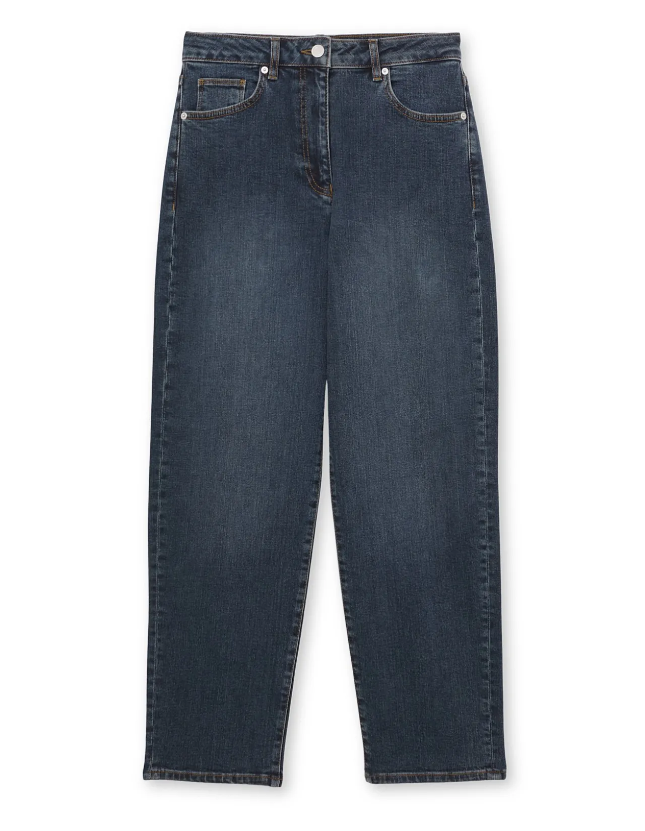Selin Mid Rise Straight Leg Denim Jeans