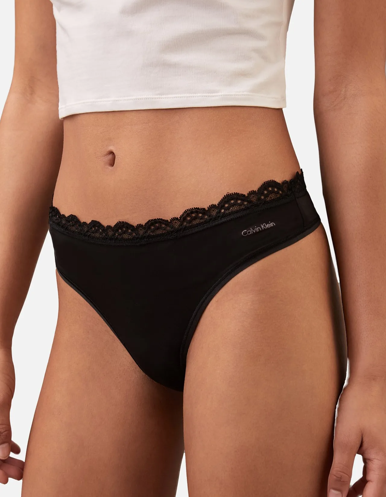 SENSUAL LACE TRIM THONG