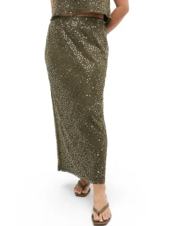 SEQUIN LACE SKIRT