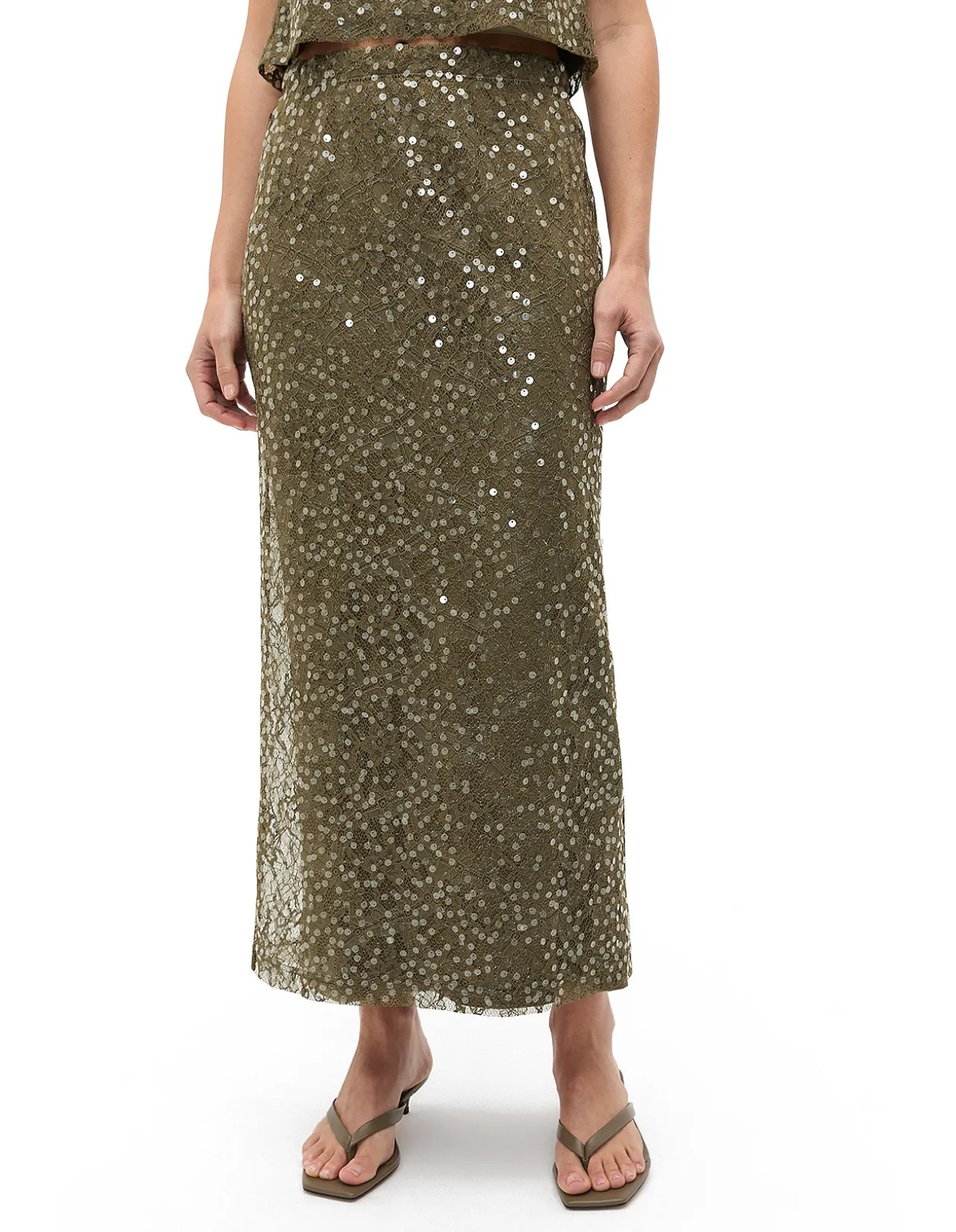 SEQUIN LACE SKIRT