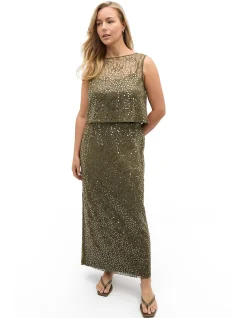 SEQUIN LACE TOP