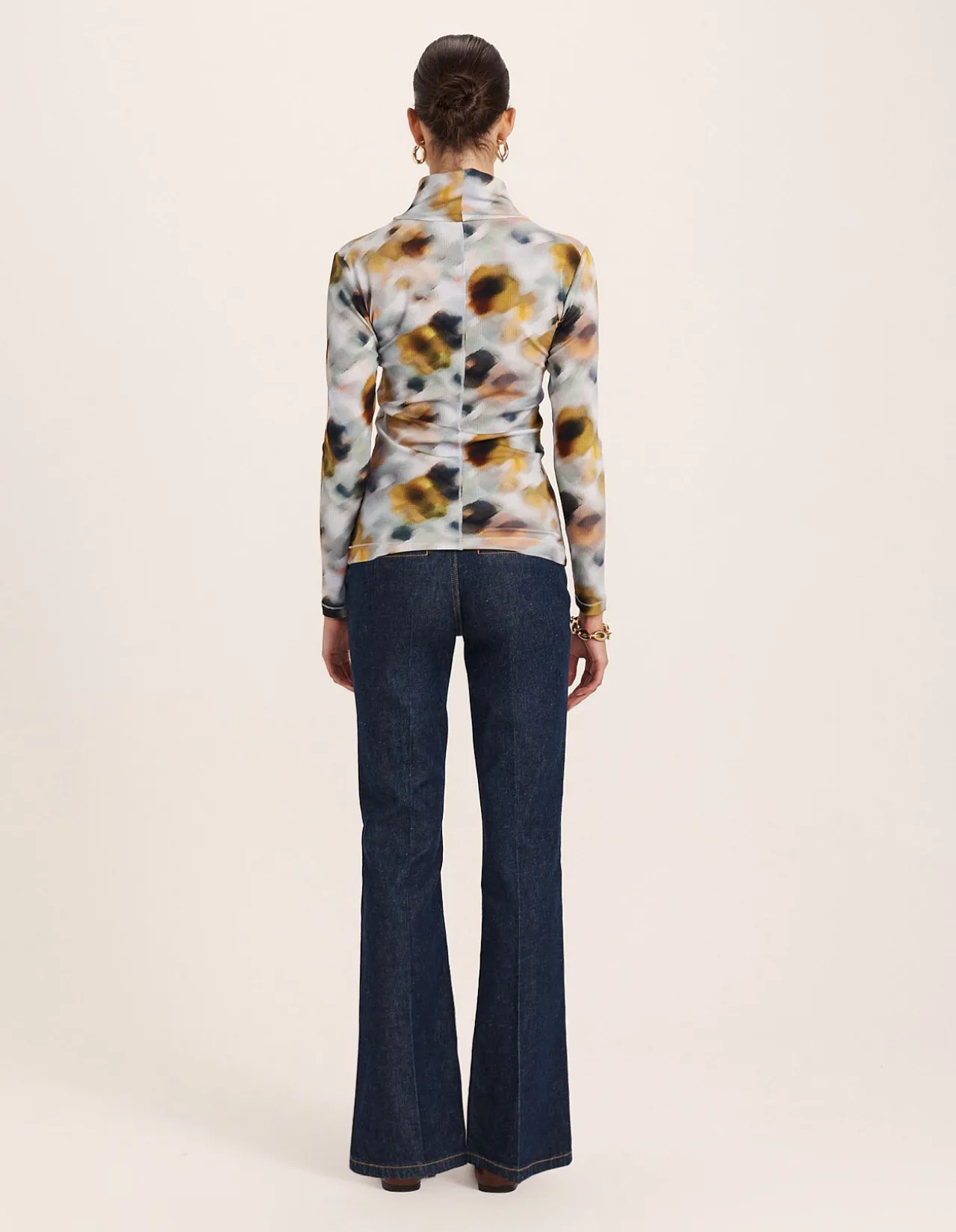 SHADOW EMILIE FLORAL LONG SLEEVE TOP