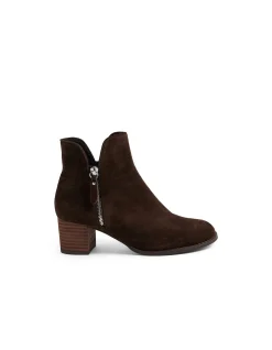 Shaine Suede Block Heel Ankle Boots