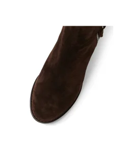 Shaine Suede Block Heel Ankle Boots