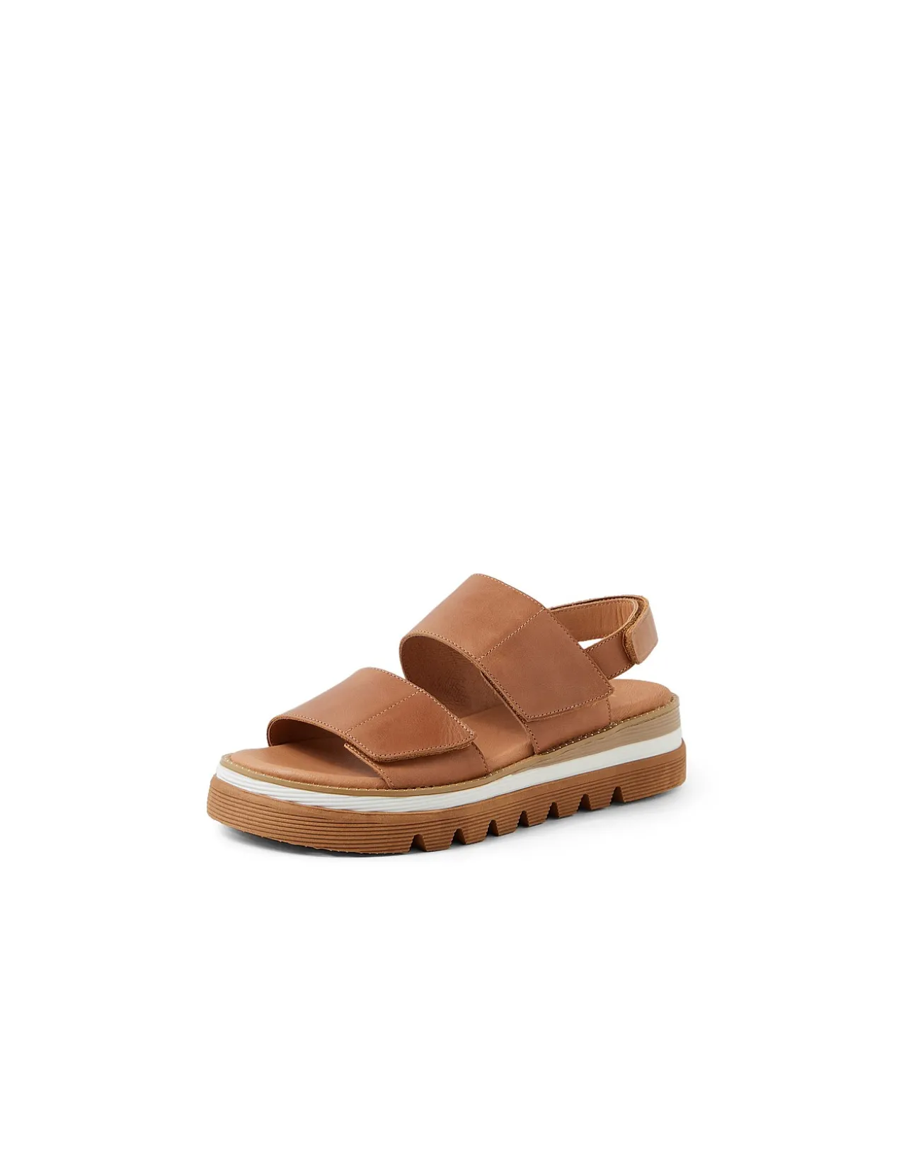 Shani Leather Platform Strap Sandals