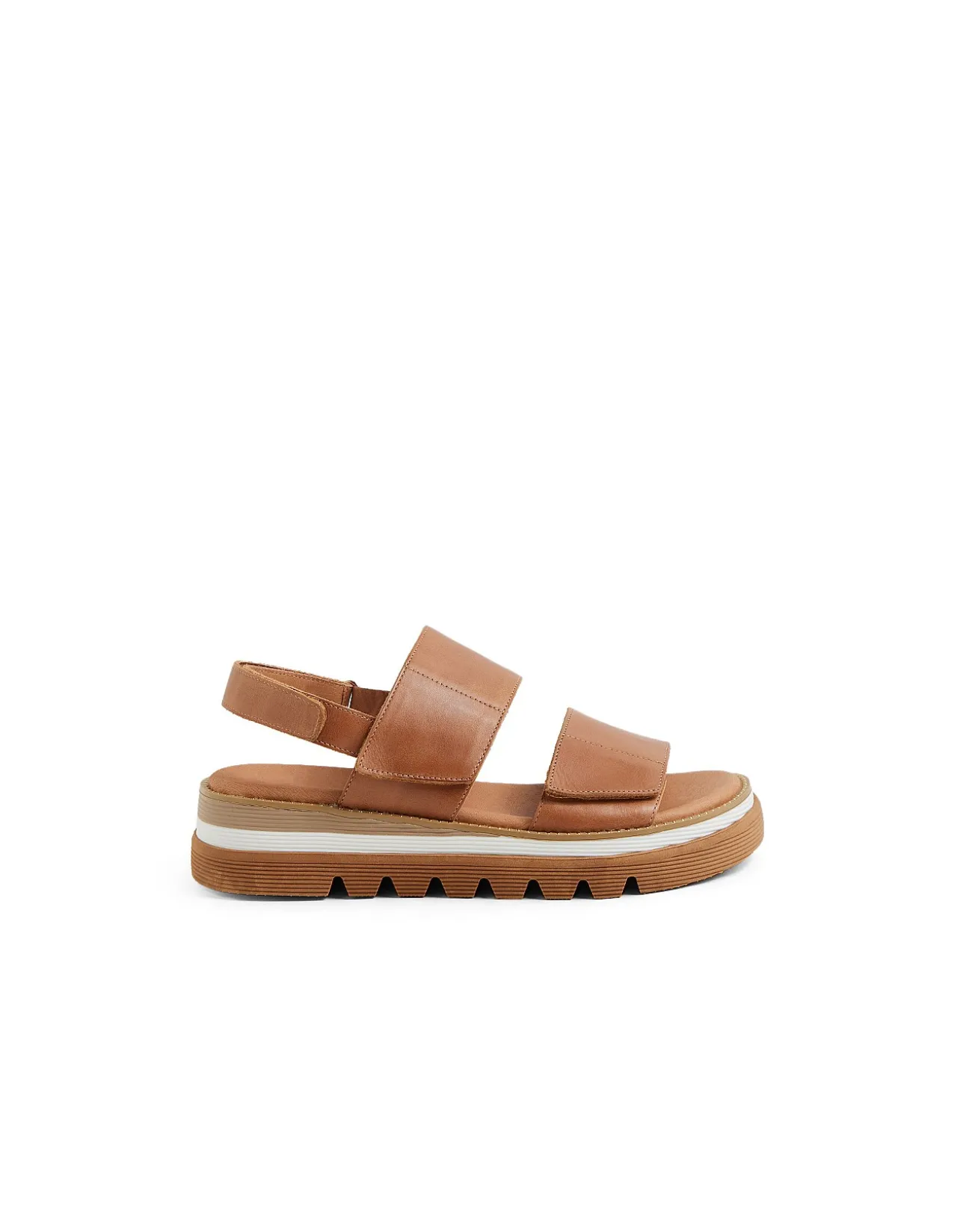 Shani Leather Platform Strap Sandals