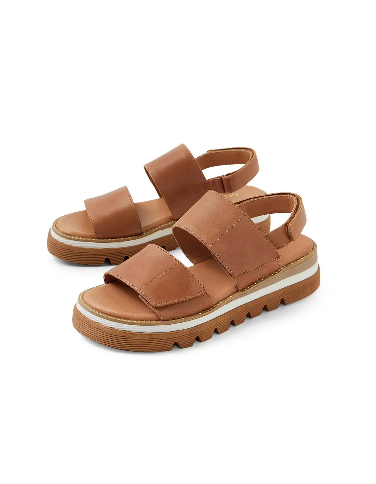 Shani Leather Platform Strap Sandals