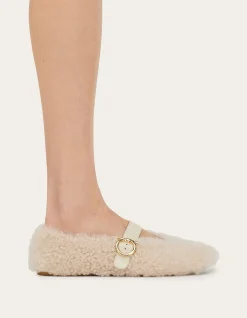 SHEARLING BALLET FLAT