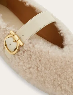 SHEARLING BALLET FLAT