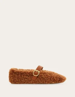 SHEARLING BALLET FLAT