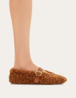 SHEARLING BALLET FLAT