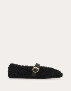SHEARLING BALLET FLAT