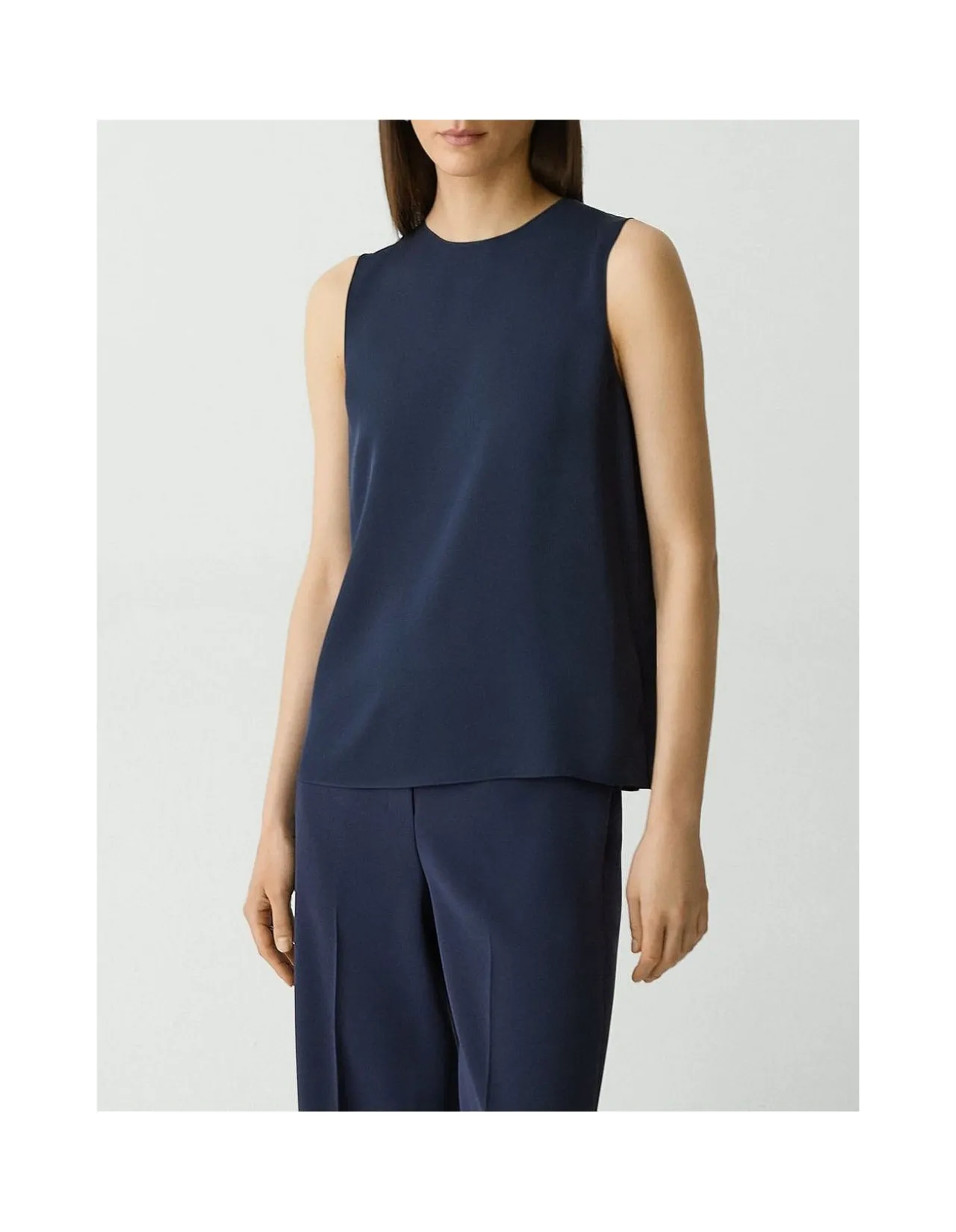 Shell Tank Top in Silk Georgette