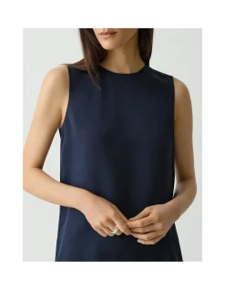 Shell Tank Top in Silk Georgette