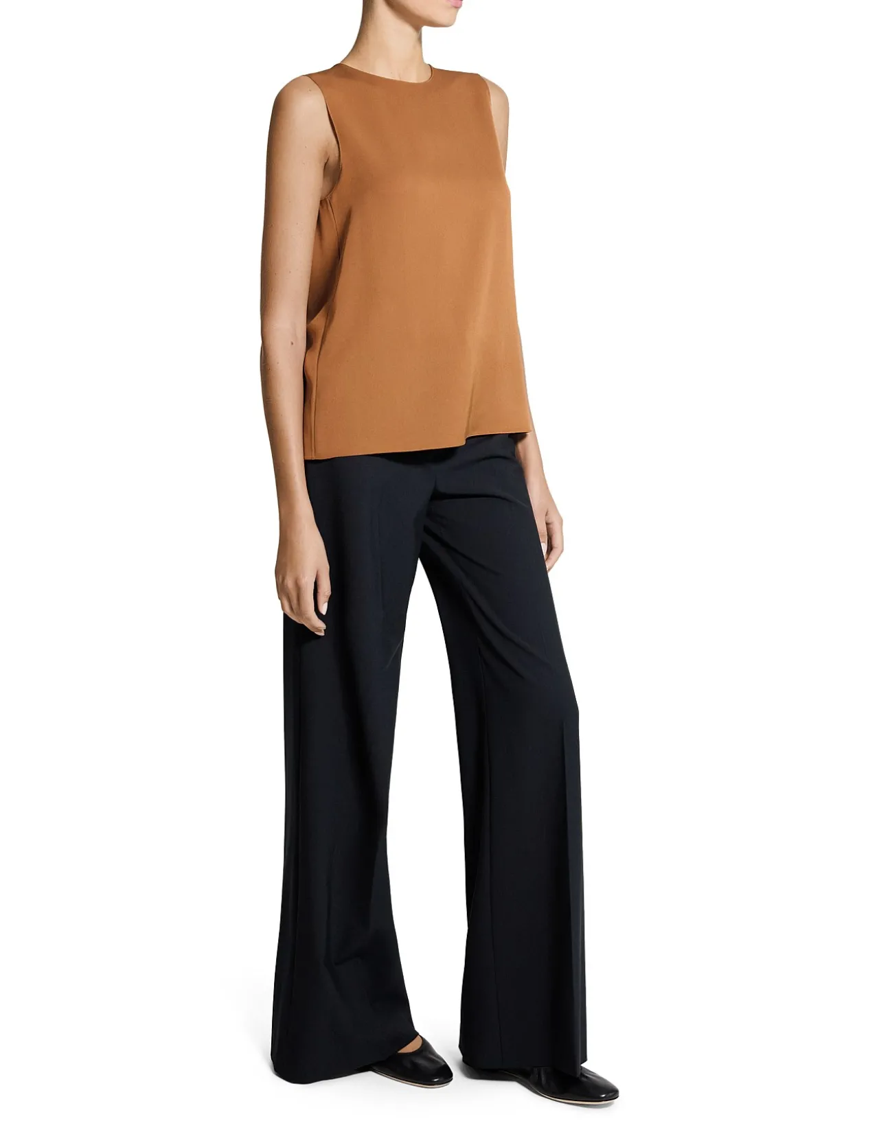 Shell Tank Top in Silk Georgette