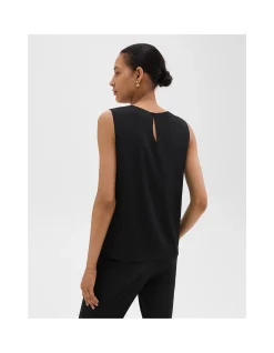 Shell Tank Top in Silk Georgette