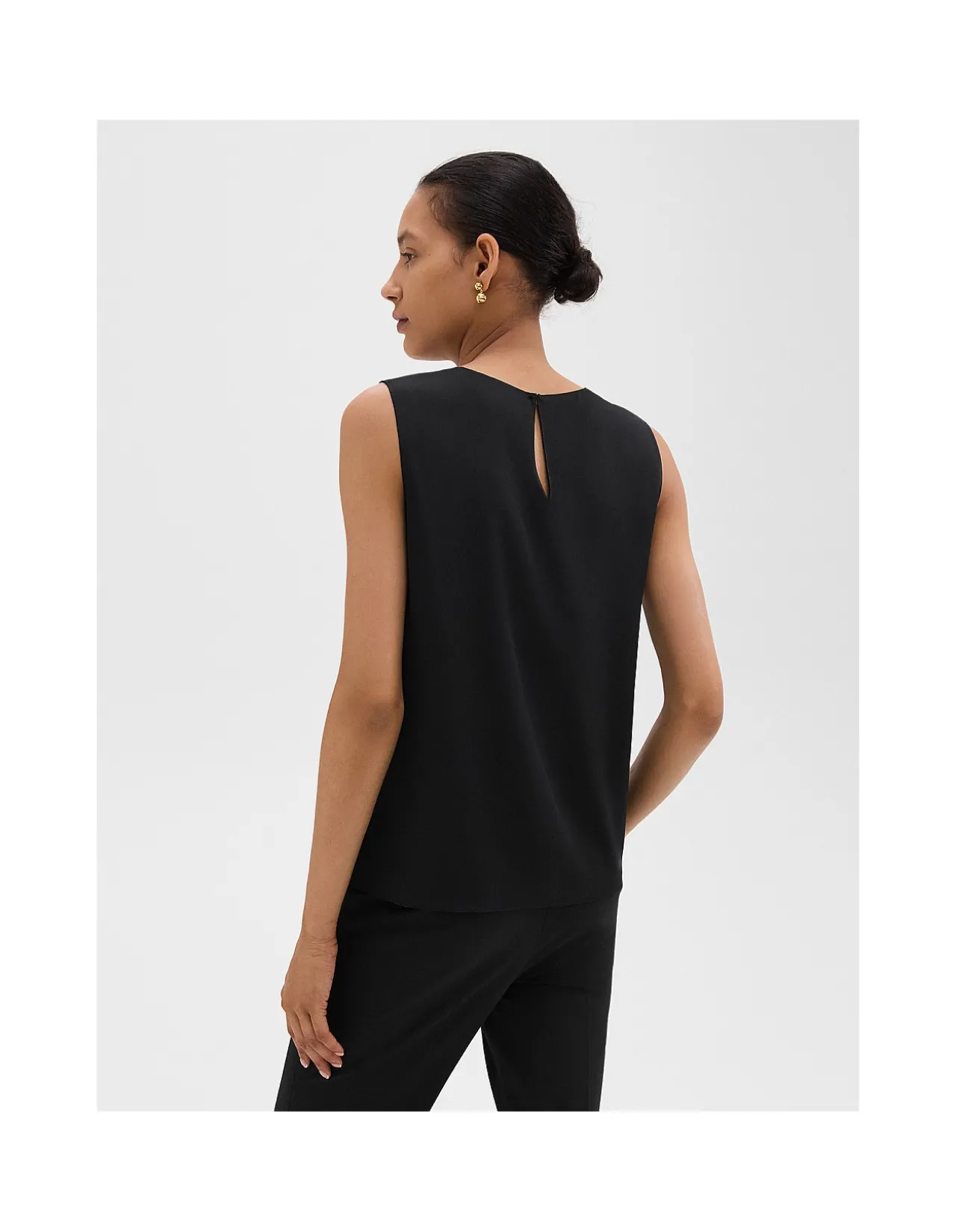 Shell Tank Top in Silk Georgette