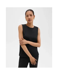 Shell Tank Top in Silk Georgette
