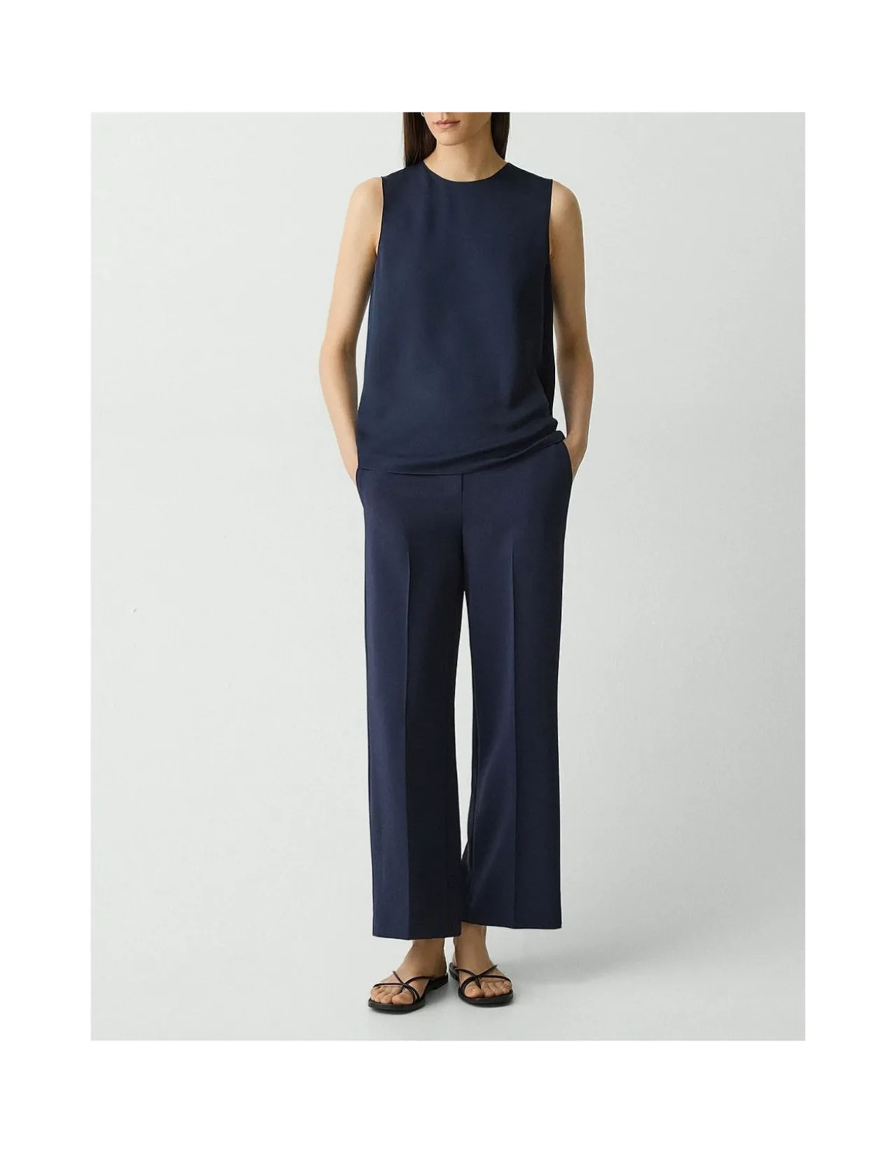 Shell Tank Top in Silk Georgette