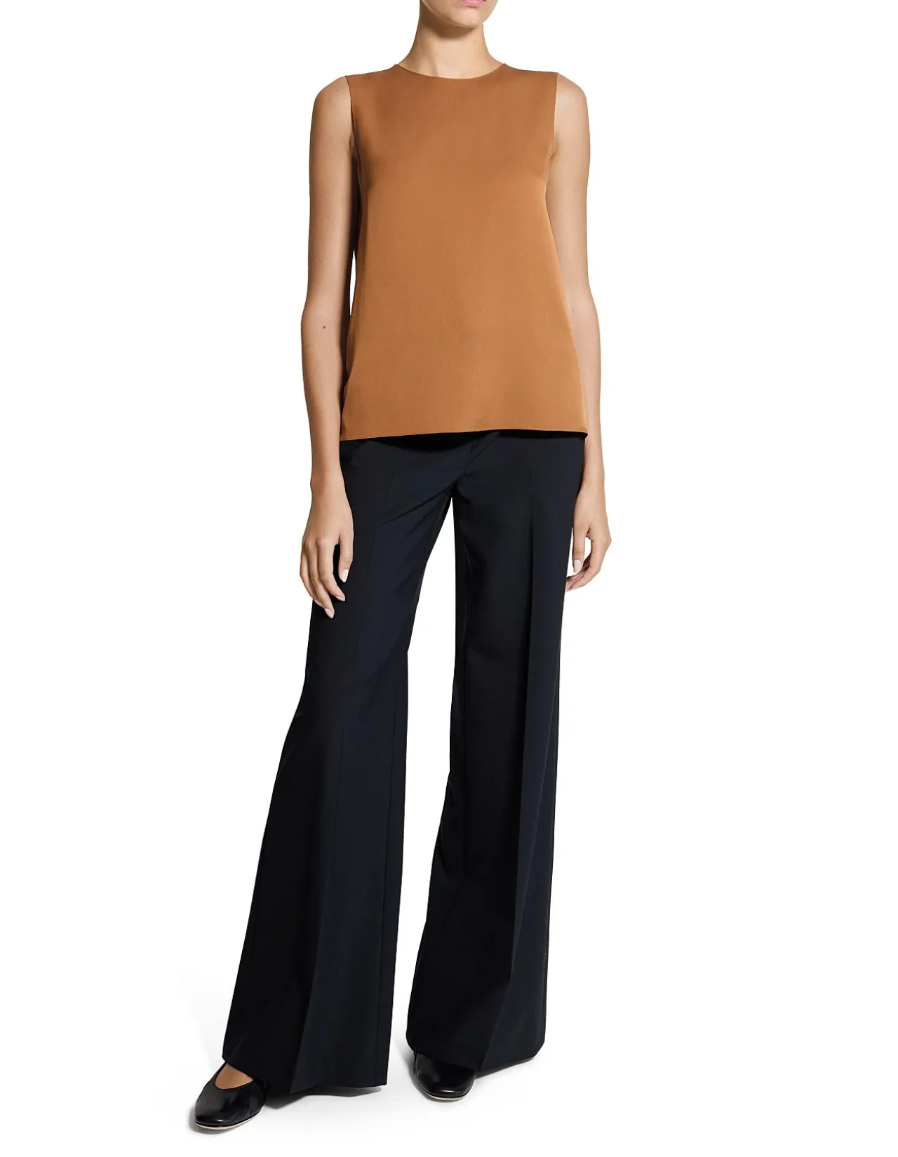 Shell Tank Top in Silk Georgette