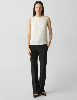 Shell Tank Top in Silk Georgette