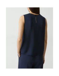 Shell Tank Top in Silk Georgette