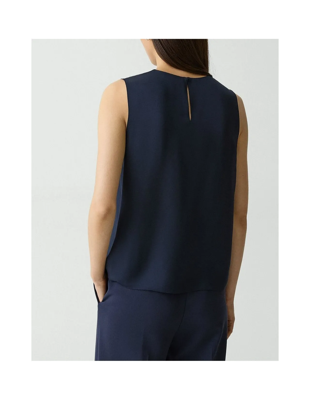 Shell Tank Top in Silk Georgette