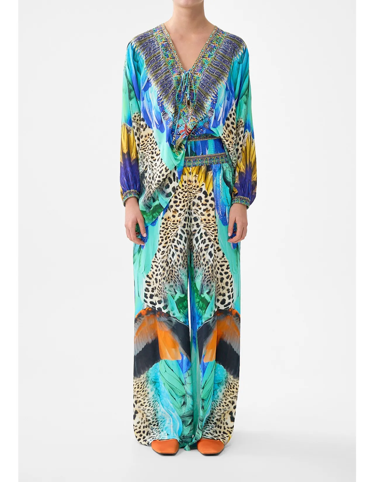 SHIRRED WAIST PANT