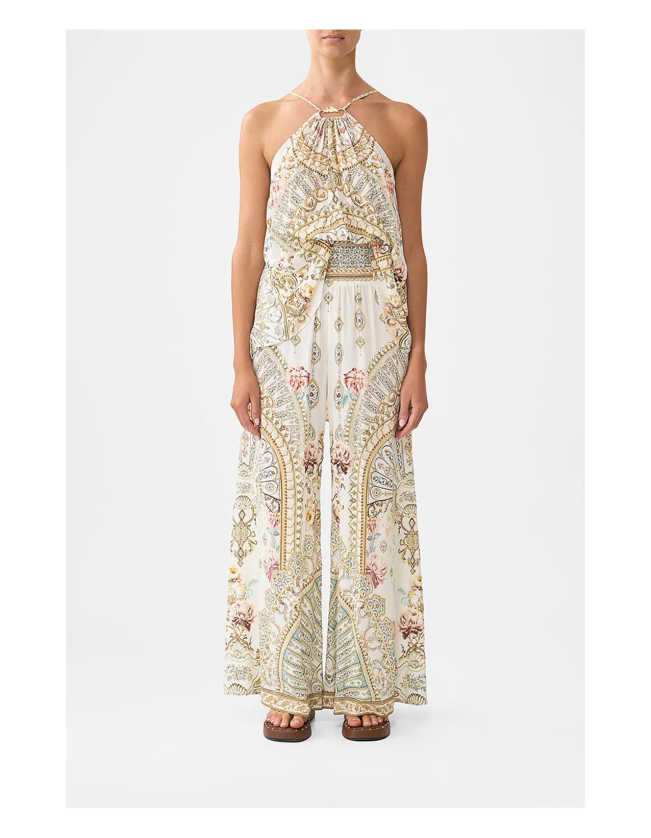 SHIRRED WAIST PANT