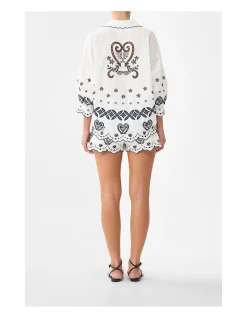 SHIRT WITH GATHERED CUFF