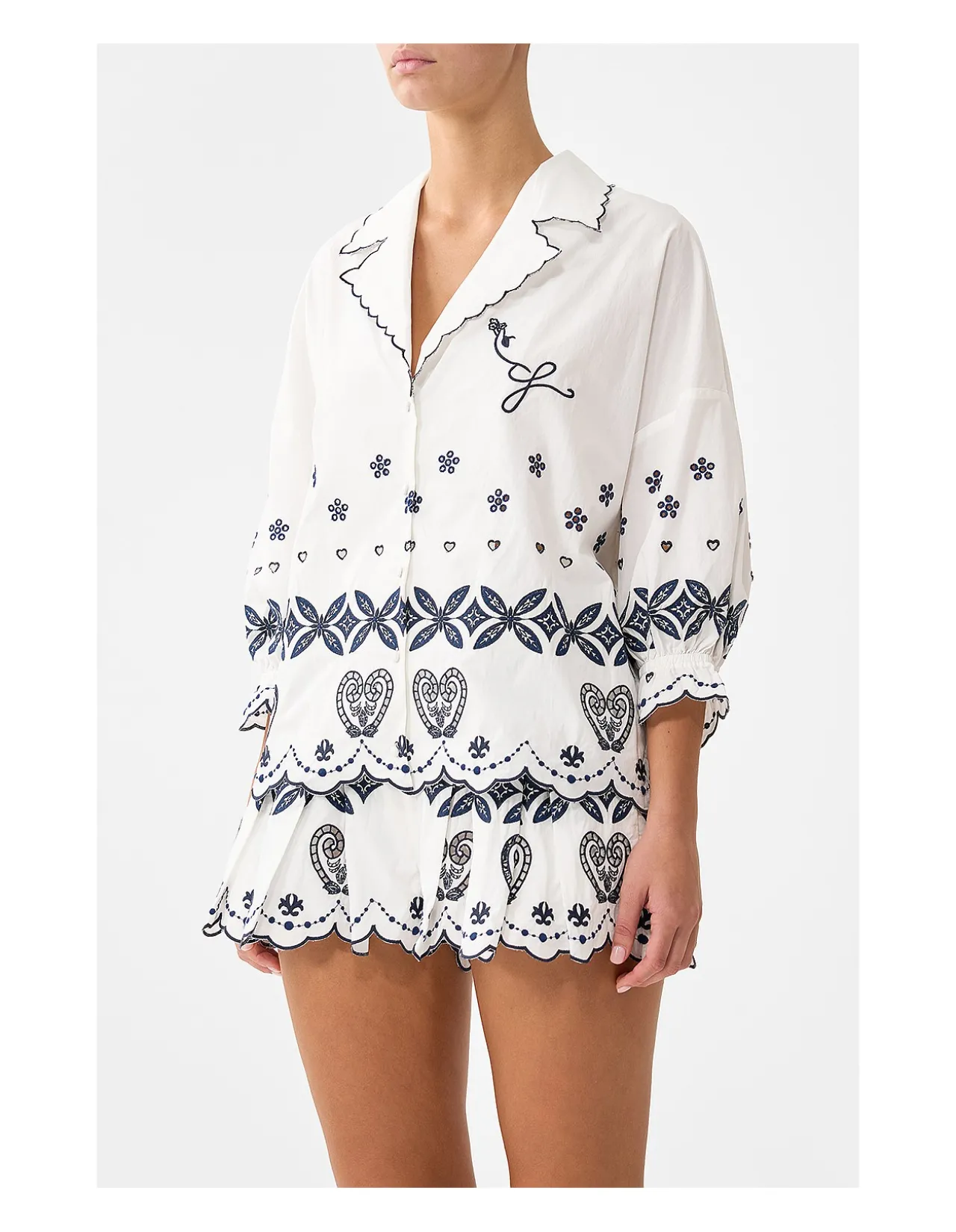 SHIRT WITH GATHERED CUFF
